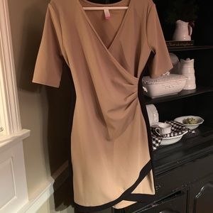 asymmetrical wrap style dress size xl